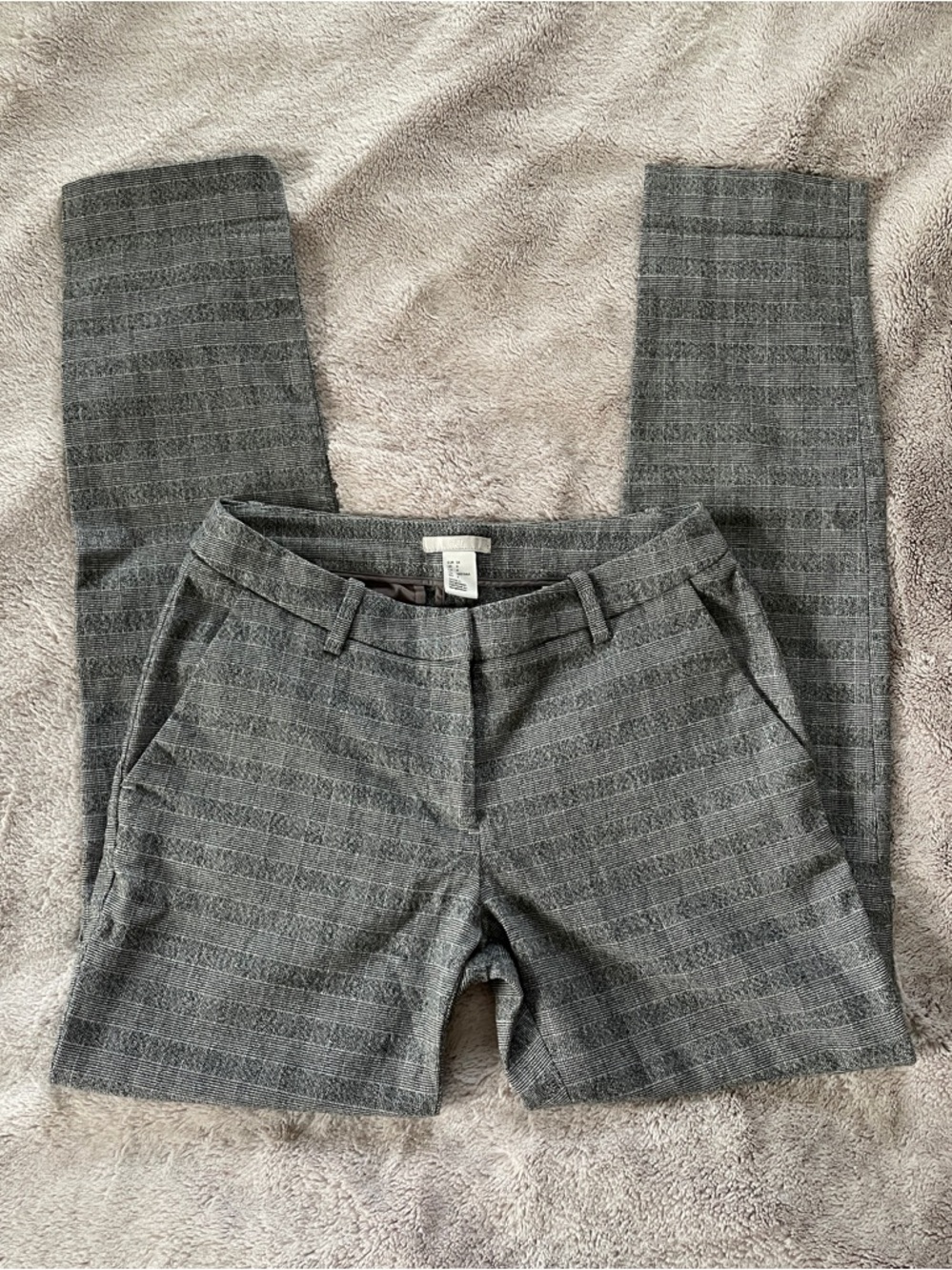 H&M Women’s Grey Plaid Slacks